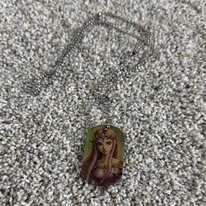Nintendo Silver Princess Pendant Necklace